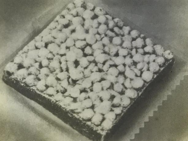 Fantasie-Kuchen. Foto aus dem Buch „Die Produktion von Kuchen und Torten,“ 1976 