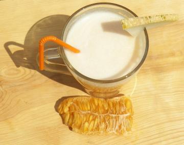 Papaya Milch. Jelly von Melonenkerne Amazing!