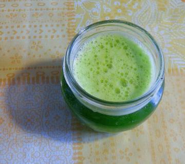 Vitamin Winter grün trinken, Reinigung des Körpers aus den akkumulierten Schleim
