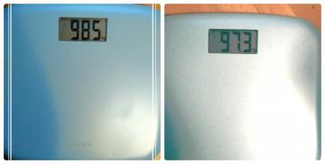 Das Menü, das ich Gewicht bin zu verlieren. Ergebnis minus 35kg.