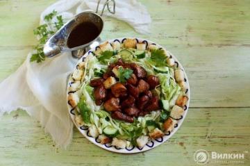 Kohl-Hähnchenbrust-Salat