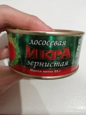 Ich kaufte ein Glas Kaviar für das neue Jahr für 124 Rubel. Gemeinsam genießen innen