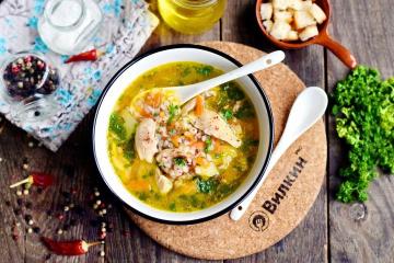 Buchweizensuppe mit Huhn