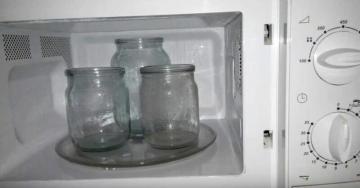 Wie sterilisieren ich Gläser in der Mikrowelle für den häuslichen Vorbereitungen. Mein Weg
