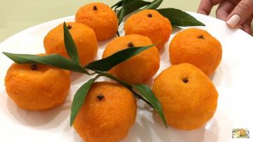 Original Snack am Neujahrstag Tisch „Mandarins“