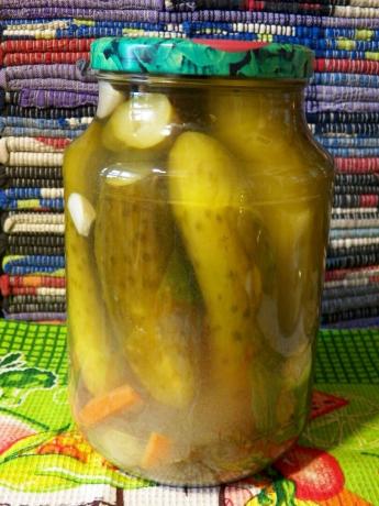 Pickles im Winter ohne Essig und Zitronensäure