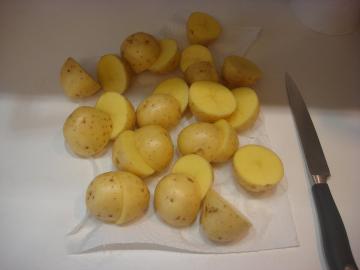 Kartoffeln, Honig, Sojasauce und Knoblauch. Ich glaube nicht, es zu Hause schwer bekommen konnte eine einfache Beilage zu verzichten!